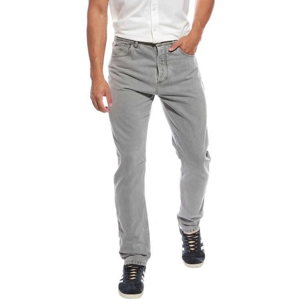 Brunello Cucinelli Mens Grey Leisure Fit Jean